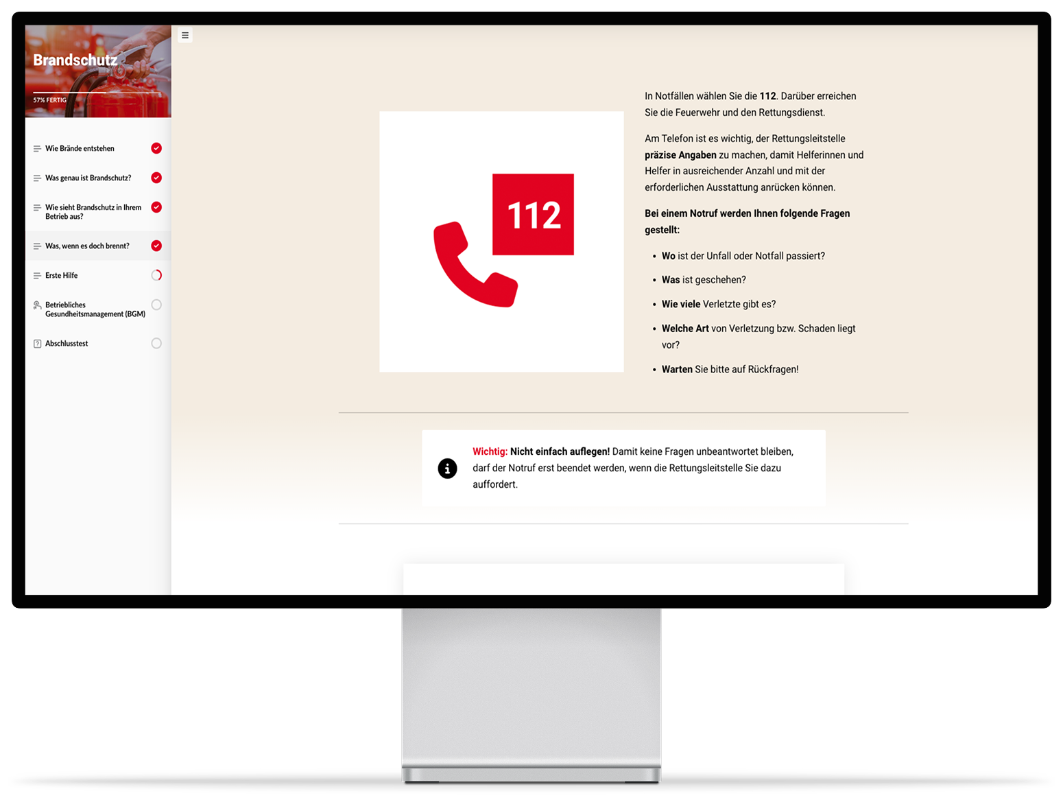 Vorschau Verhalten im Brandfall